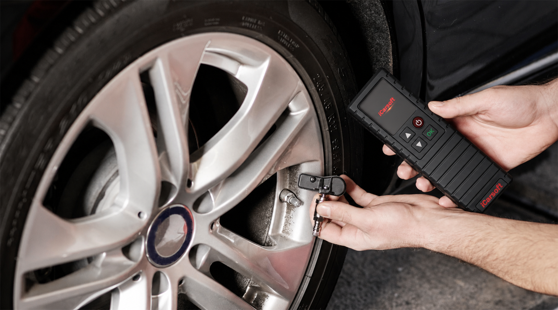 Contrôle des pressions à froid sur pneus hiver avant la réinitialisation TPMS